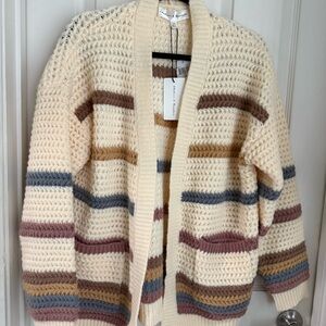 Chelsea & Theodore Ivory Knit Cardigan